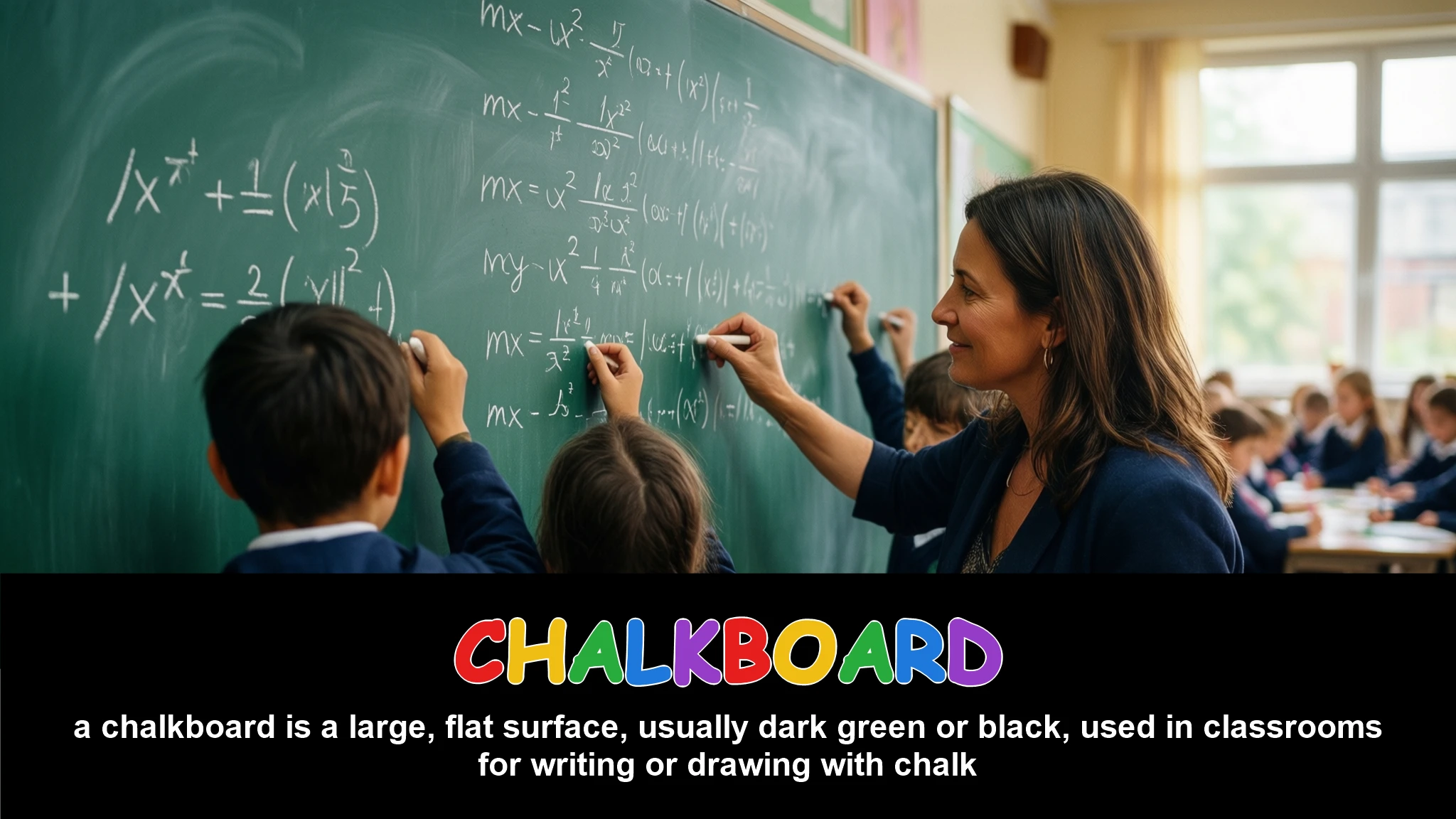 English Illustration for chalkboard